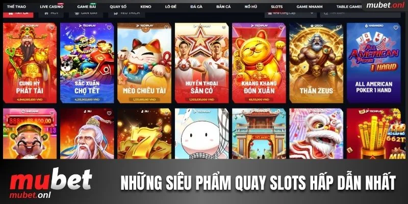 Bỏ túi ngay 3 siêu phẩm slots hấp dẫn nhất