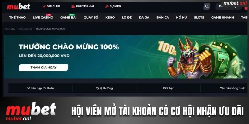Hội viên sau khi mở tài khoản có cơ hội nhận ưu đãi giá trị
