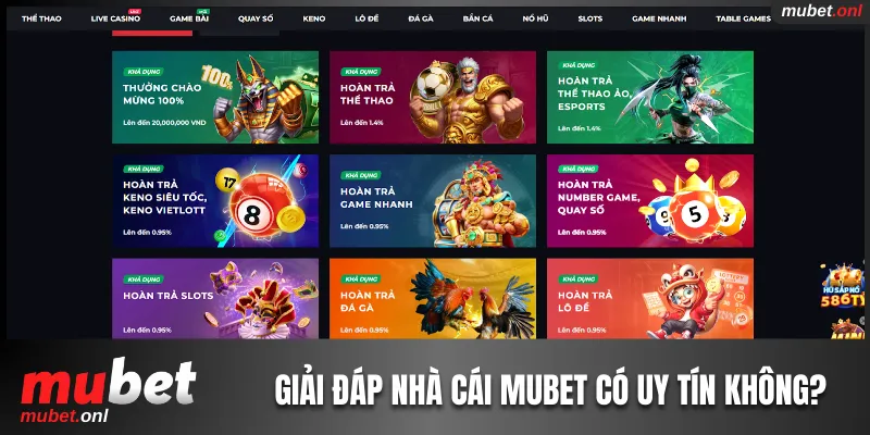 Mubet có uy tín không